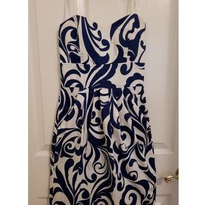 Blue&white sweetheart dress